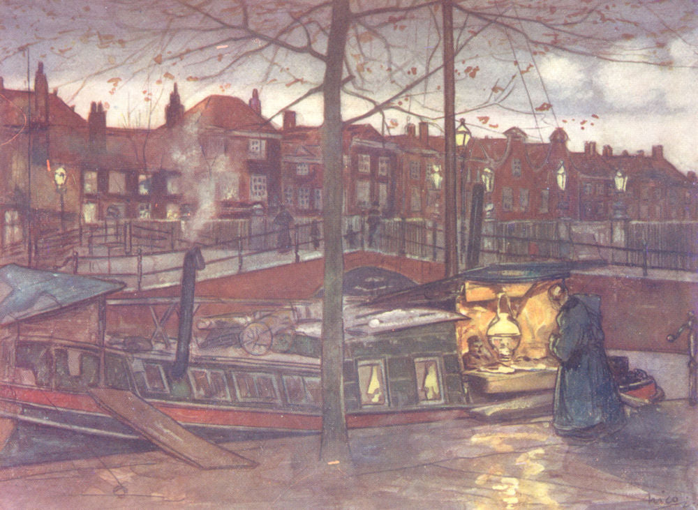 NETHERLANDS. North Brabant. The Cake-boat 1904 old antique print picture